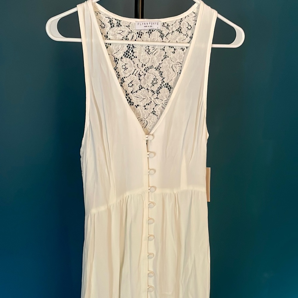 FLYNN SKYE White Maxi Dress